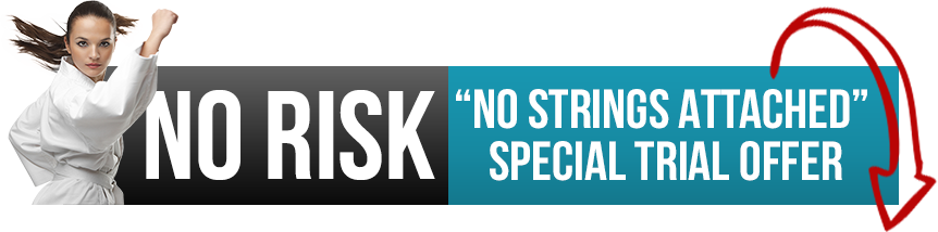 no-risk-banner Martial arts class special offer